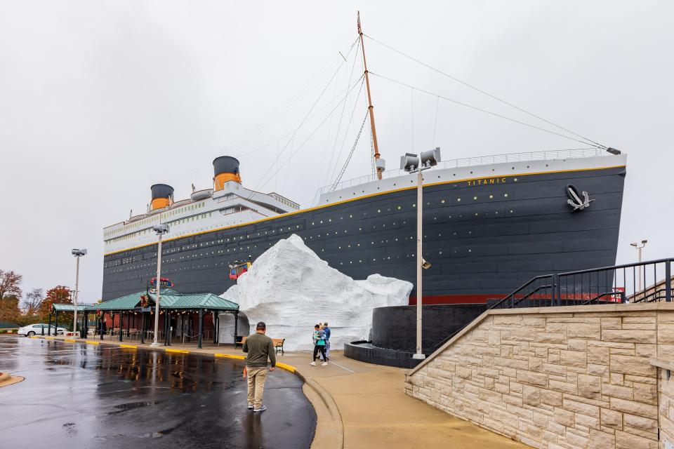 The exterior of the Titanic Museum Attraction housed in a replica of the Titanic