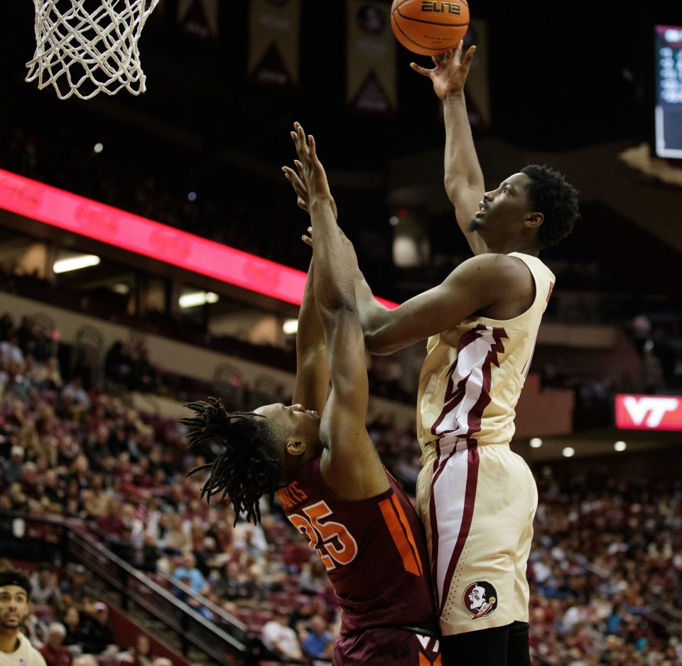 The Florida State Seminoles lost to the Virginia Tech Hokies 85-72 at the Tucker Civic Center on Saturday, Jan. 29, 2022.