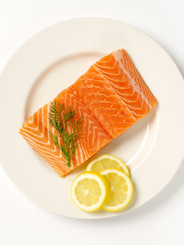 <div class="caption-credit"> Photo by: COURTESY OF GETTY IMAGES</div><div class="caption-title">Salmon</div>"Foods that are rich in omega-3 fatty acids are known to reduce inflammation," says New York-based dermatologist, Dr. Dennis Gross. This is particularly helpful for those who suffer from chronic skin conditions like eczema, as the omega-3s help to maintain a healthy cell membrane and hold in moisture.