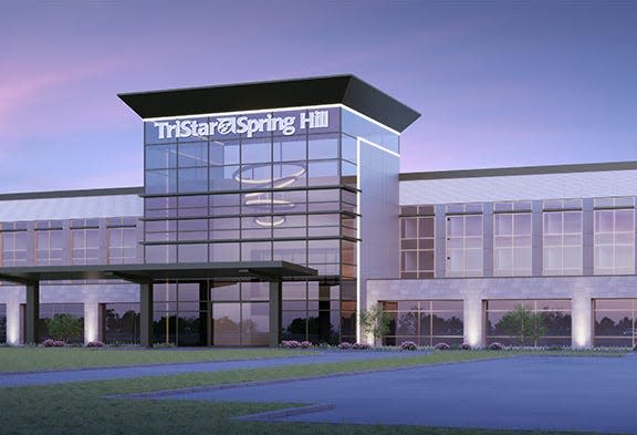 TriStar Health has proposed a full-service hospital in Spring Hill depicted in the rendering.