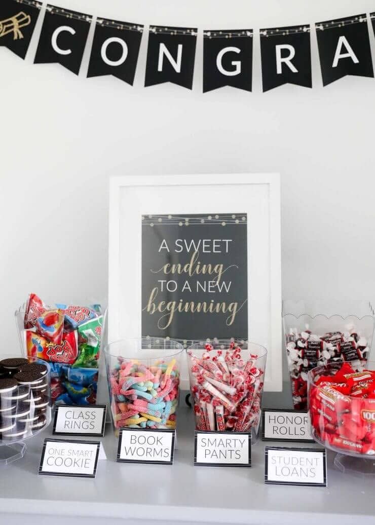 graduation party ideas candy buffet