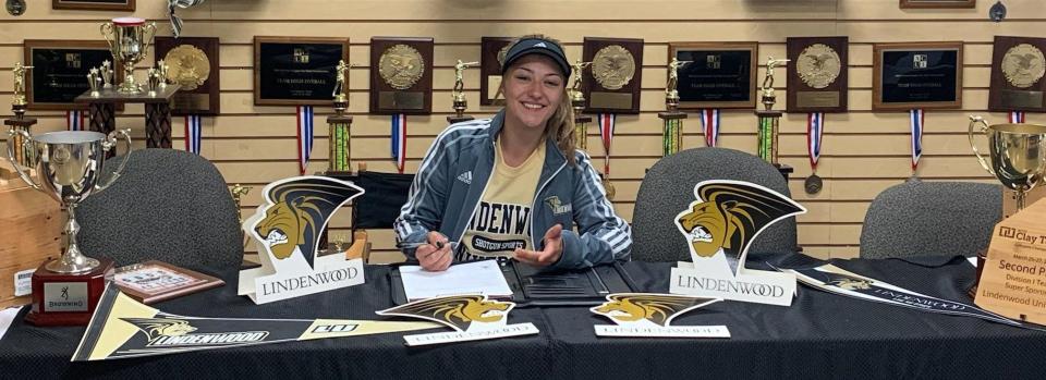 Skylar Marshall of Doylestown signs her letter of intent to continue her academic and shooting sports career at Lindenwood University in St. Charles, Missouri.