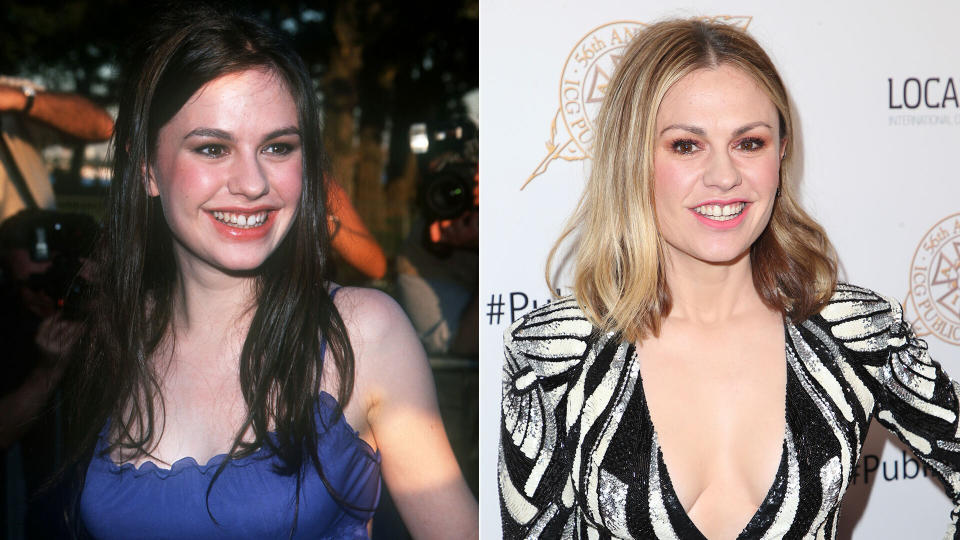 Anna Paquin - Rogue - pictured at the Ellis Island premiere of <i>X-Men</i> in 2000, and in 2019.