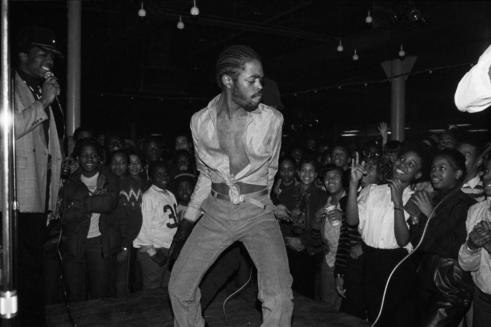 Joe Conzo, JDL at Skatin’ Palace, 1981, Courtesy of the photographer