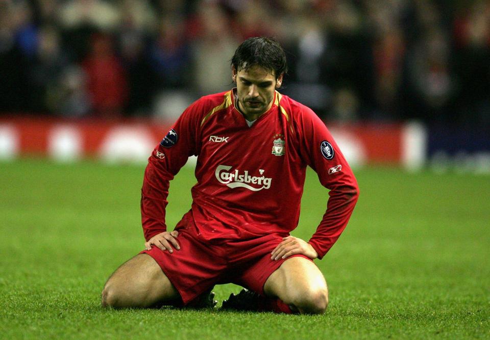 Morientes was a spectator as Liverpool won the trophy in 2005