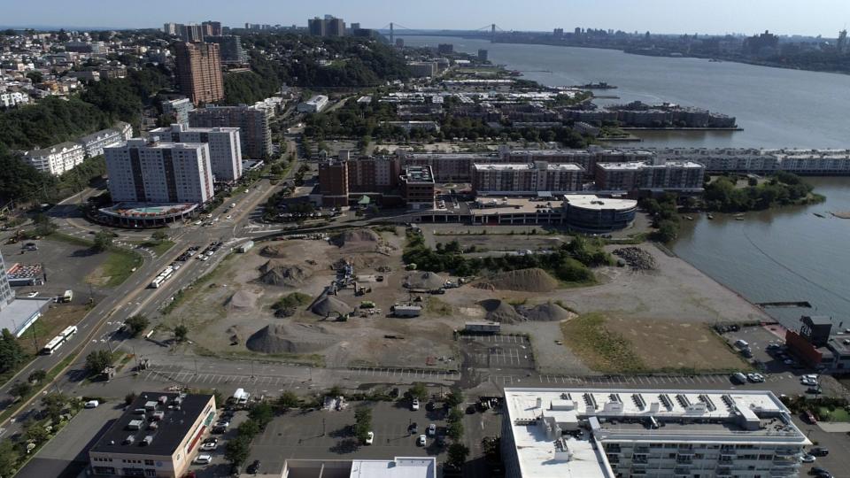 Looking north over the Quanta Superfund site in Edgewater.