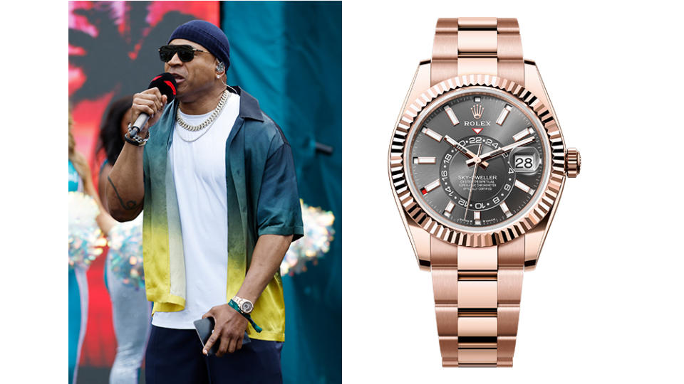 LL Cool J and a newer version of his Rolex Sky-Dweller