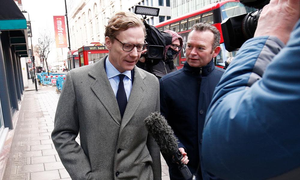 Alexander Nix, the now suspended CEO of Cambridge Analytica.