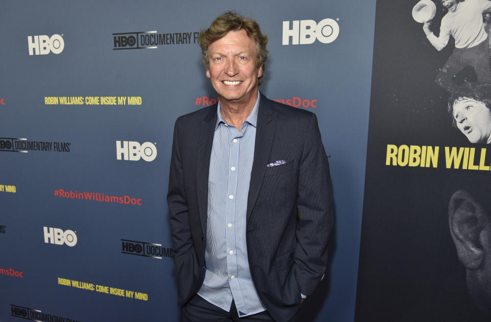 FILE - Nigel Lythgoe arrives at the Los Angeles premiere of "Robin Williams: Come Inside My Mind" at the TCL Chinese Theatre on June 27, 2018. Paula Abdul has accused former “American Idol” producer Lythgoe of sexually assaulting her in the early 2000s when she was a judge on the reality competition show, according to a new lawsuit filed Friday, Dec. 29, 2023. (Photo by Chris Pizzello/Invision/AP, File)