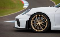 <p>There are five lug nuts on every single one of the Spyder and Cayman GT4's wheels. This is in no way notable. But it is a fact.</p>