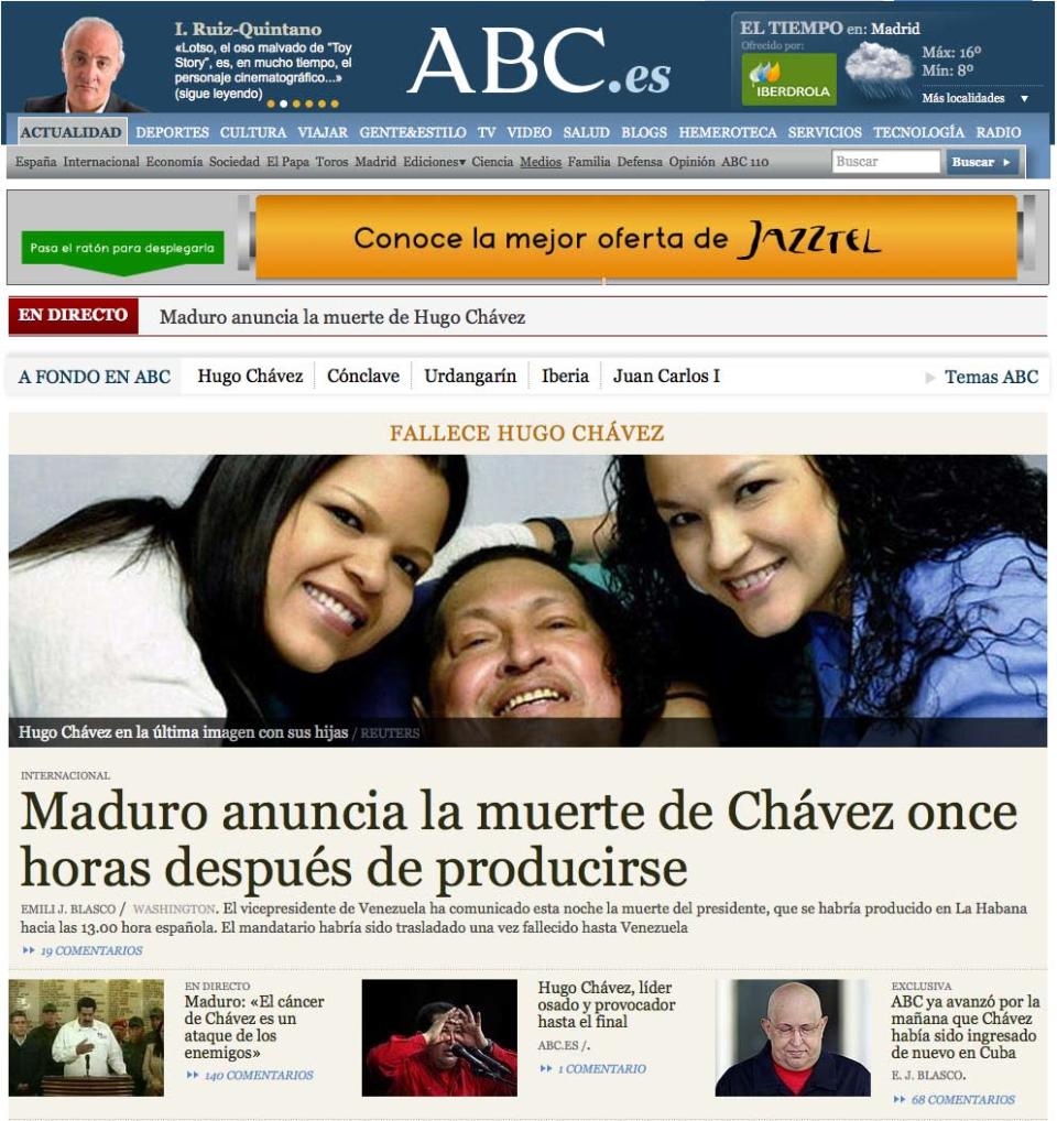 Diario ABC, de España.