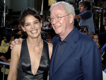 Premiere: Katie Holmes and Michael Caine at the Hollywood premiere of Warner Bros. Pictures' Batman Begins - 6/6/2005 Photo: Lester Cohen, WireImage.com