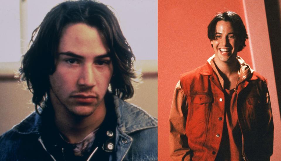 <p>Mit einem Bubi-Image begann Keanu Reeves in den 1980ern-Jahren seine Filmkarriere. 1986 (l.) hatte er seinen ernsten Blick, den er über die Jahre beibehalten sollte, schon ganz gut drauf. 1989 trimmte er seine Haare etwas und machte damit manchen Boyband-Größen Konkurrenz. (Bild: Rex Features) </p>