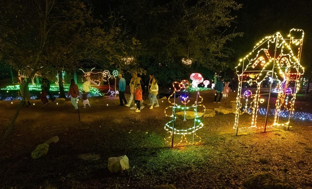 Families enjoy the opening of Lakeway's Lights On event on Dec. 3. The city will host another ceremony beginning on Dec. 18 with the lighting of the menorah for Hanukkah.