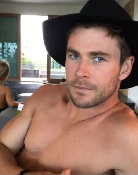 Chris Hemsworth has the perfect belated Christmas gift for fans, unwrapped and as tempting as ever. Source: Instagram