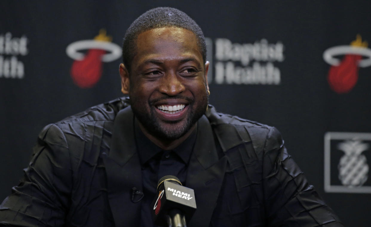 Dwyane Wade revealed a bright new hair color on his social media pages. (Photo: David Santiago/Miami Herald/Tribune News Service via Getty Images)