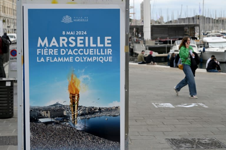 In der südfranzösischen Hafenstadt Marseille wird am Mittwoch die Ankunft des Olympischen Feuers erwartet. Begleitet von etwa 1000 Booten auf dem Meer soll der Dreimaster "Belem" mit der Flamme an Bord am Abend anlegen. (Nicolas TUCAT)