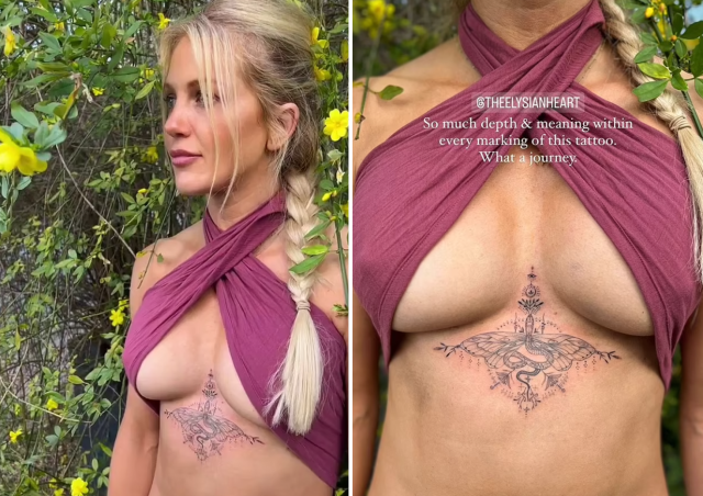Bachelorette's Ali Oetjen reveals meaning behind underboob tattoo