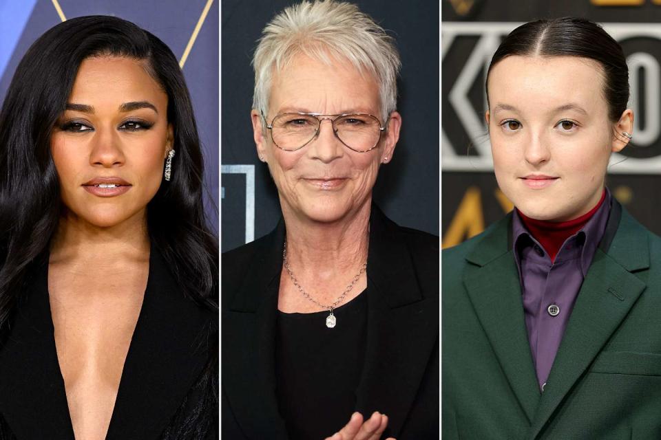 <p>Kate Green/Getty; Unique Nicole/WireImage; Neilson Barnard/Getty </p> Ariana DeBose, Jamie Lee Curtis, Bella Ramsey