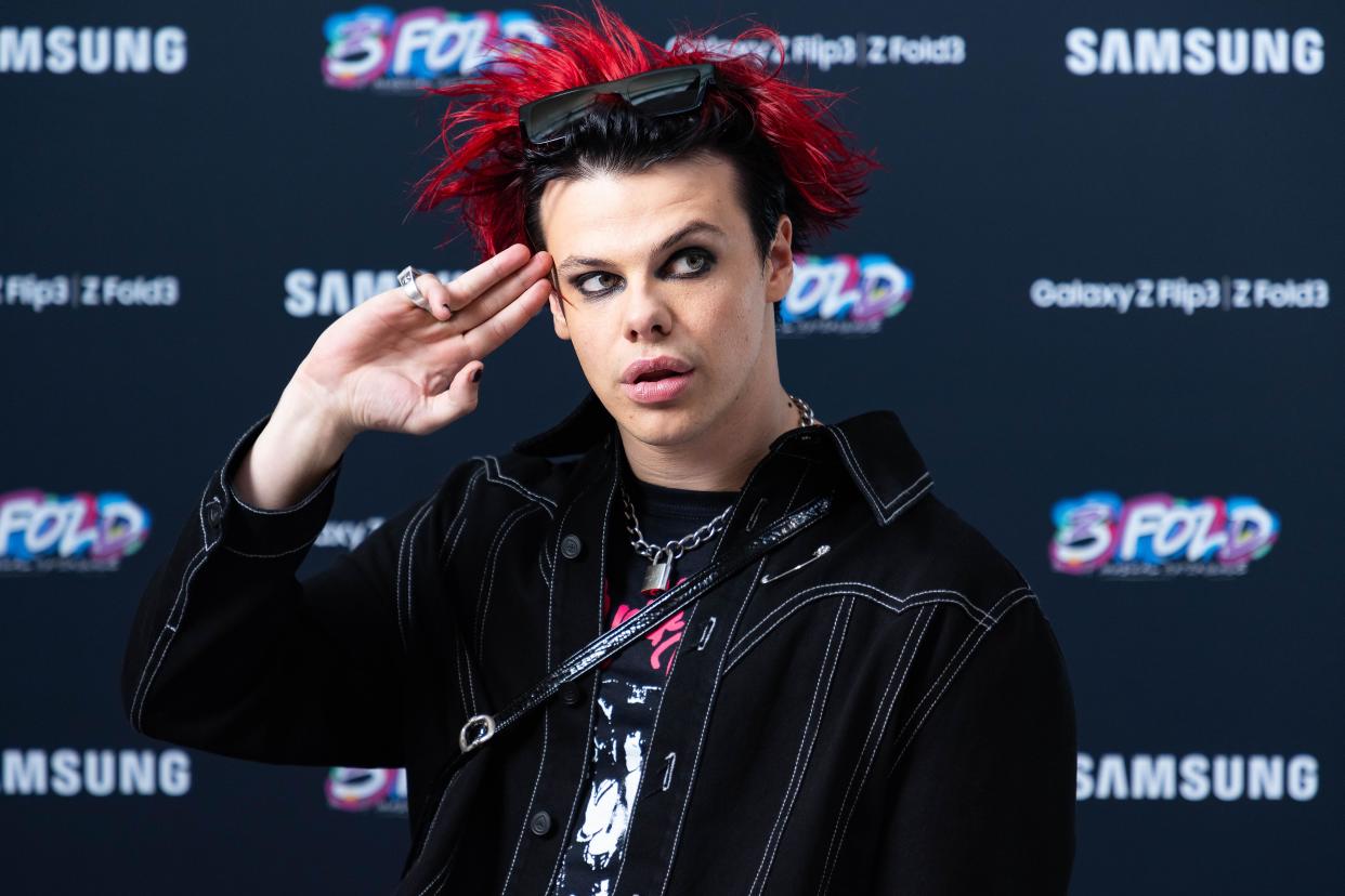 Yungblud arrives at Samsung KX in London ahead of his performance (David Parry/PA)