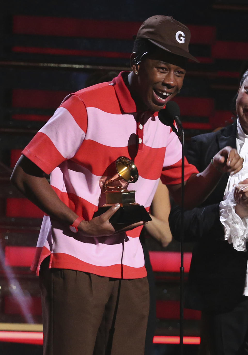 Tyler, The Creator gana el Grammy al mejor álbum de rap, por "Igor", el domingo 26 de enero del 2020 en Los Angeles. (Foto por Matt Sayles/Invision/AP)