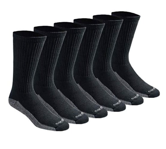 Dickies Men's Multi-Pack Dri-tech Moisture Control Crew Socks (Photo: Amazon) 