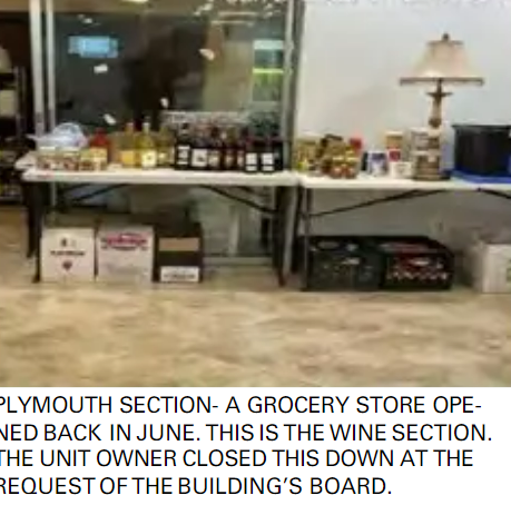 A makeshift grocery store operating out of a one-bedroom condo at Century Village in West Palm Beach. The owner was cited by code enforcement and ordered by management to shut down.