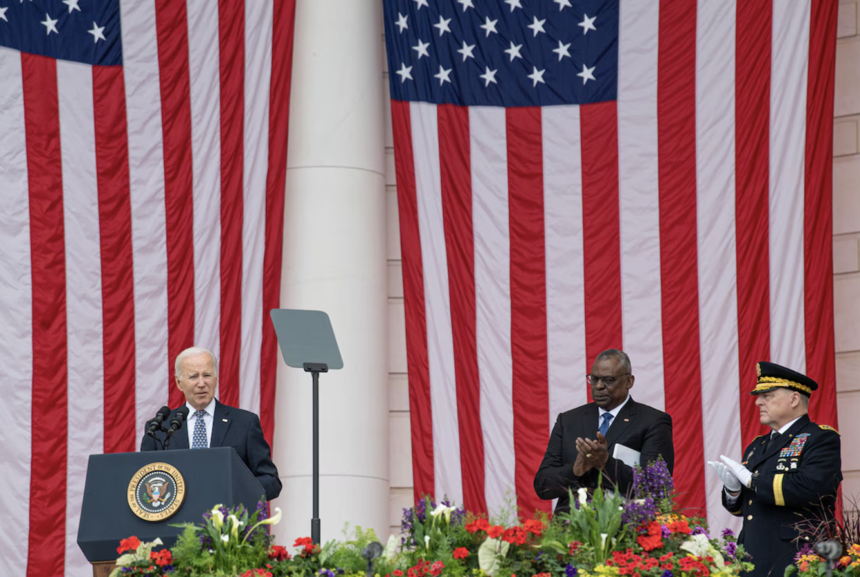 President Biden at Arlington National Cemetery on May 29, 2023. (Photo/Dept. of Defense)