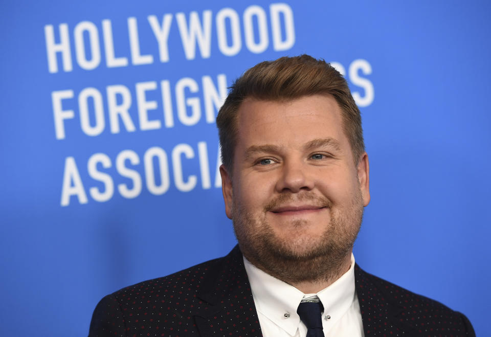 James Corden arrives at the 2019 Hollywood Foreign Press Association's Annual Grants Banquet at the Beverly Wilshire Beverly Hills on Wednesday, July 31, 2019. 