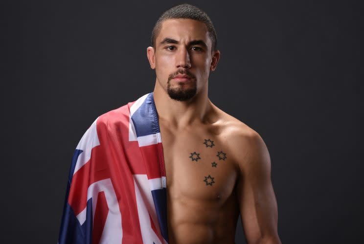 Robert Whittaker (above) will face Yoel Romero for the middleweight title at UFC 213. (Getty)