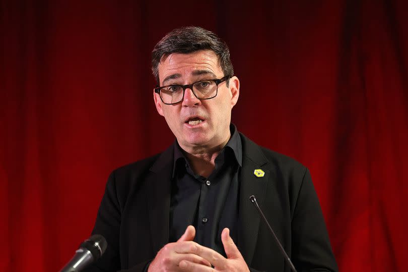 Andy Burnham press conference in Manchester to layout plans in his third term which will address the local impact of the national housing crisis  . 7 May 2024