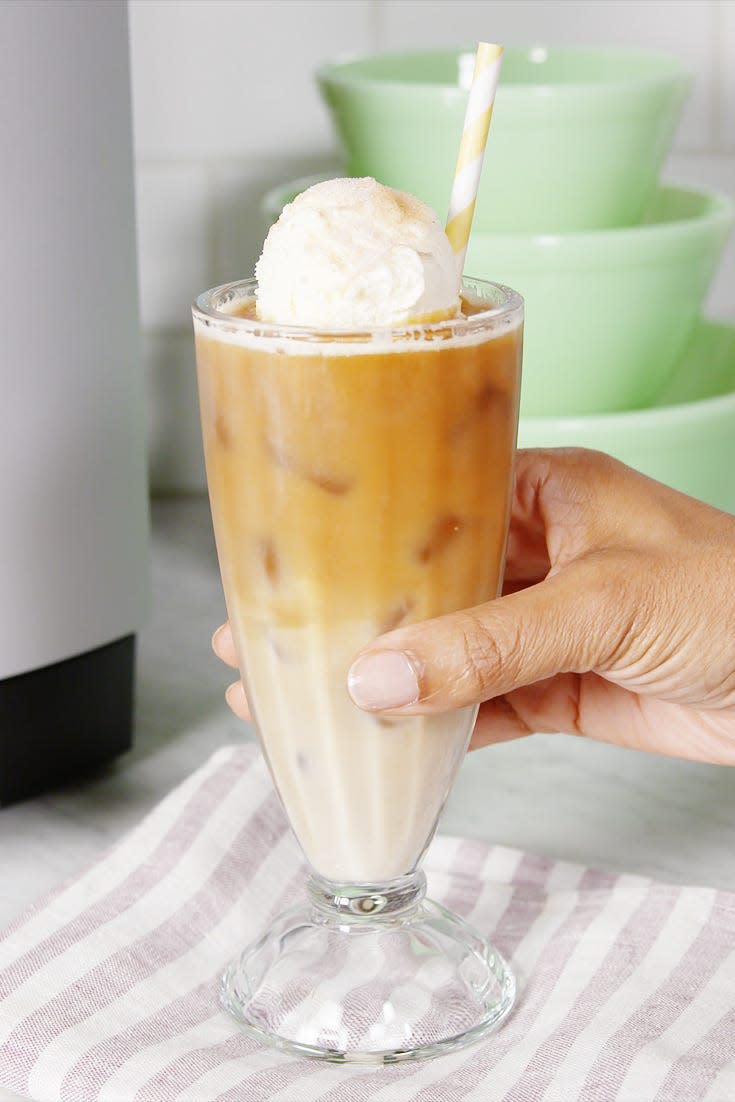 Churro Iced Coffee Float