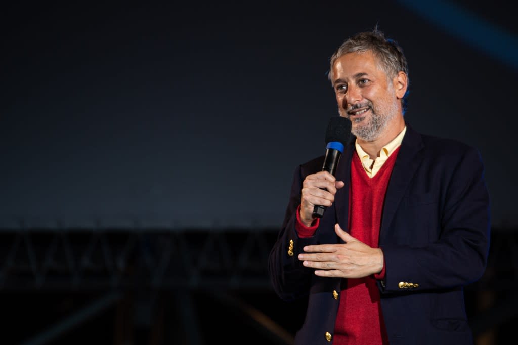 LOCARNO, SWITZERLAND - AUGUST 11: Harmony Korine on stage during the 76th Locarno Film Festival on August 11, 2023 in Locarno, Switzerland. (Photo by Alessandro Levati/Getty Images)