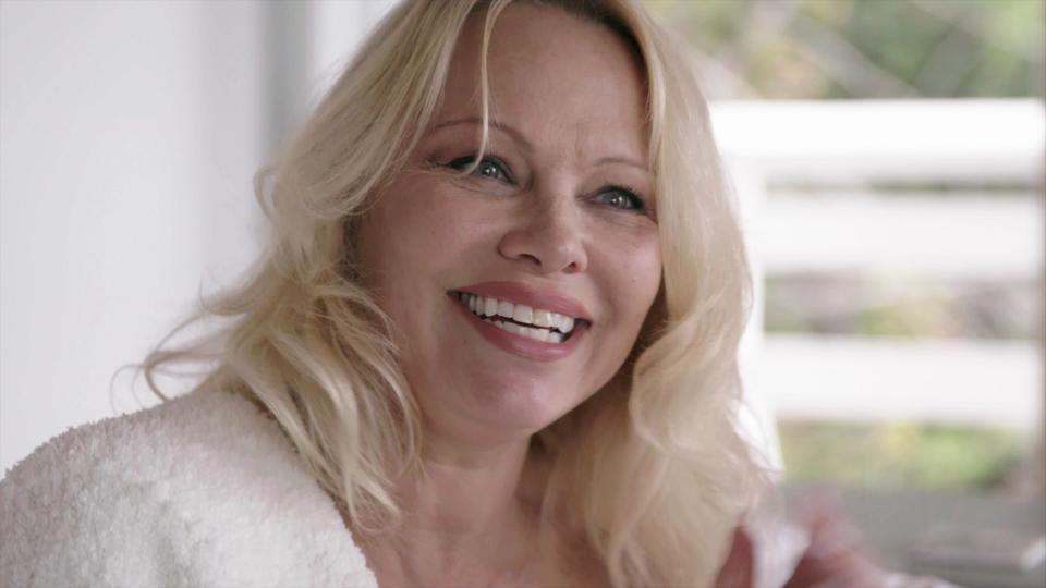 Pamela Anderson smiling