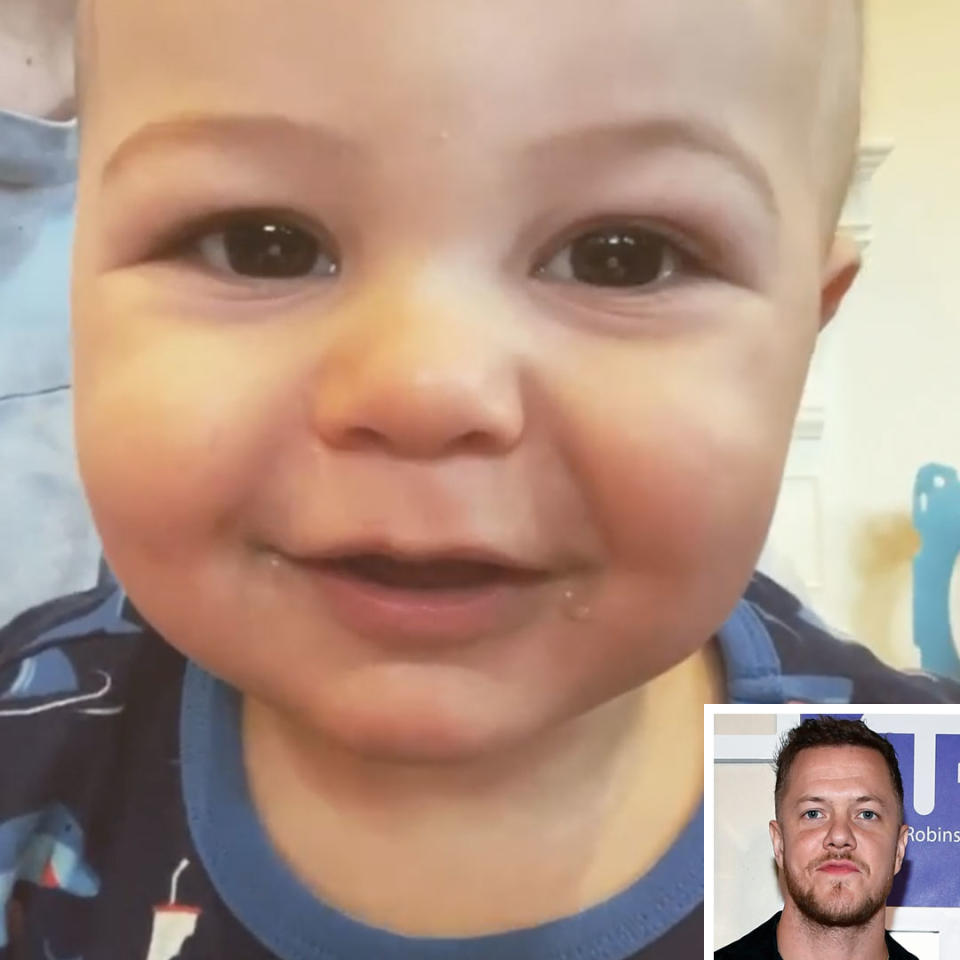 <p>Dan Reynolds and Aja Volkman's son <a href="https://people.com/parents/dan-reynolds-welcomes-son-valentine-first-photo/" rel="nofollow noopener" target="_blank" data-ylk="slk:Valentine;elm:context_link;itc:0;sec:content-canvas" class="link ">Valentine</a> turned 1 on Oct. 1.</p>