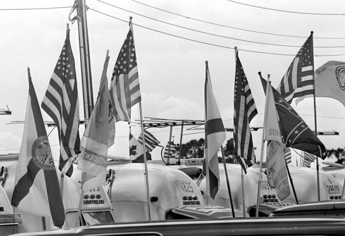 Airstream Trailer Rally at Sarasota County Fairgrounds 1979.