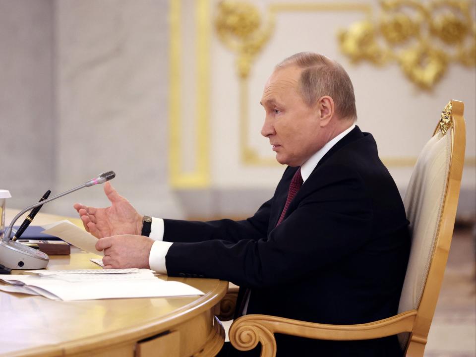 Russian president Vladimir Putin (via REUTERS)