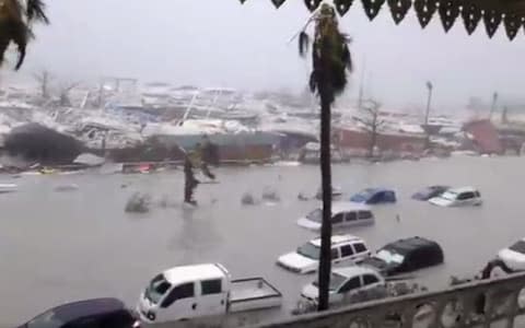  St. Martin in the wall of the eye is affected by Hurricane - Credit: Rinsy Xieng/Twitter