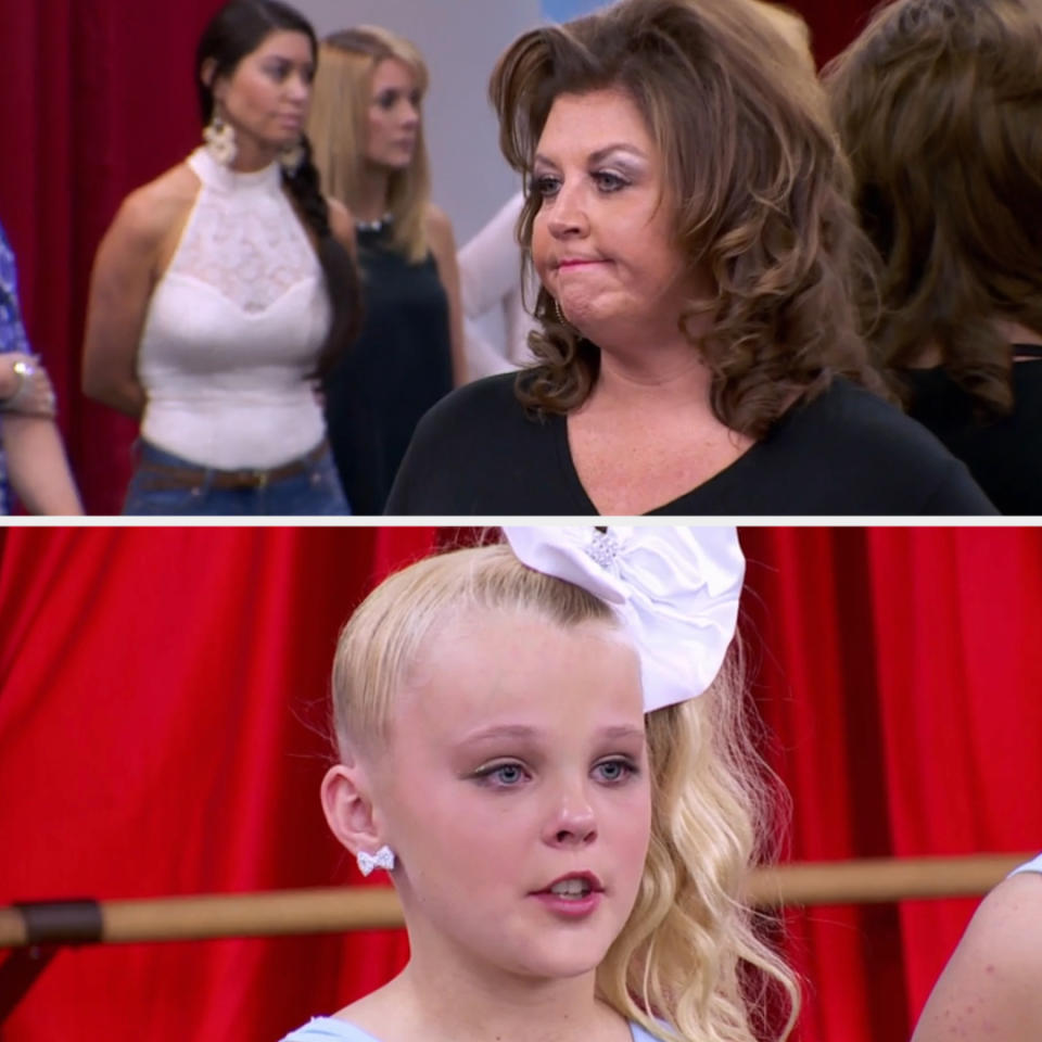 Screenshots from "Dance Moms"