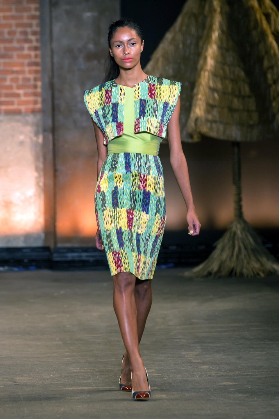 In this Saturday, Sept. 7, 2013, photo, provided by Christian Siriano, fashion from the Christian Siriano Spring 2014 collection is modeled during Fashion Week in New York. (AP Photo/Christian Siriano)