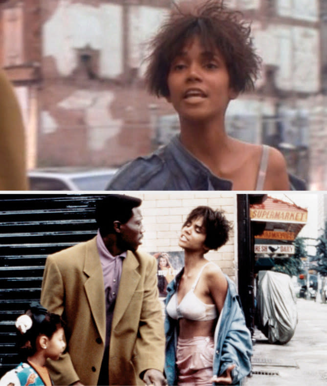 Stills of Halle Berry in "Jungle Fever."