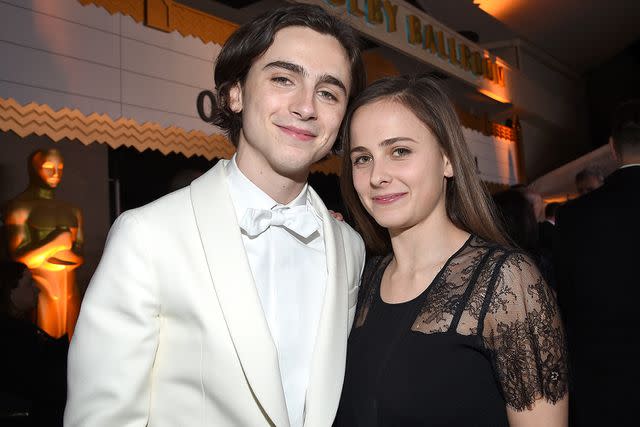 Kevork Djansezian/Getty Timothée Chalamet and Pauline Chalamet