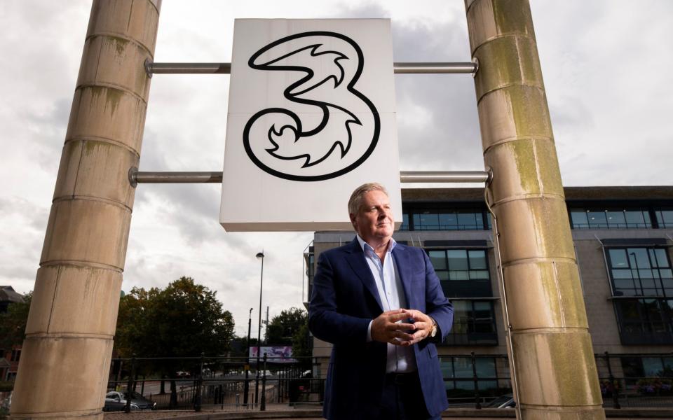 Three mobile chief Robert Finnegan warns a merger is necessary to help build UK's networks - Geoff Pugh
