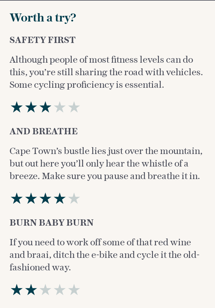 Travel on Trial Cape Town e-biking