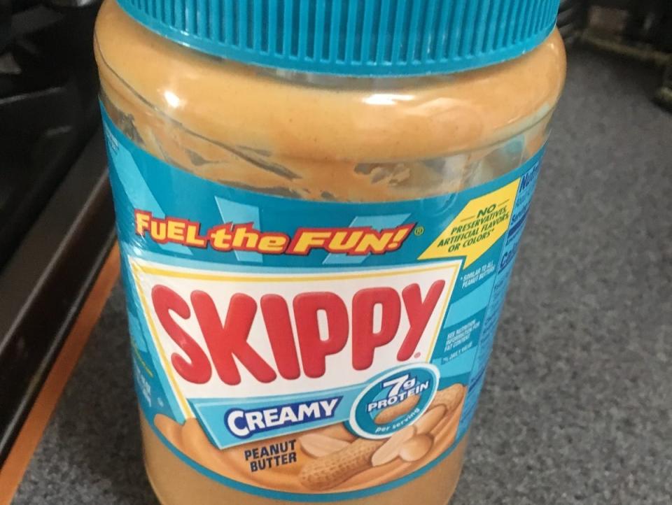 unprocessed diet - skippy peanut butter .JPG