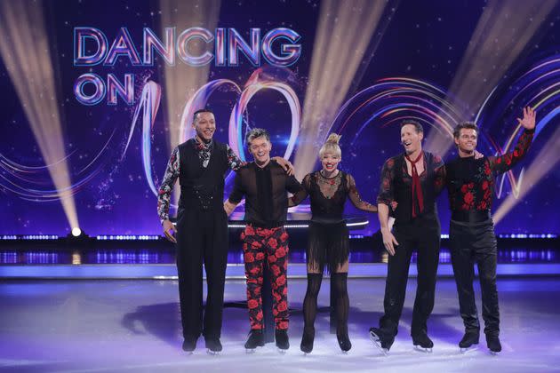 Kye Whyte, Connor Ball, Kimberly Wyatt, Brendan Cole and Regan Gascoigne all competed in the Dancing On Ice final (Photo: Matt Frost/ITV/Shutterstock)