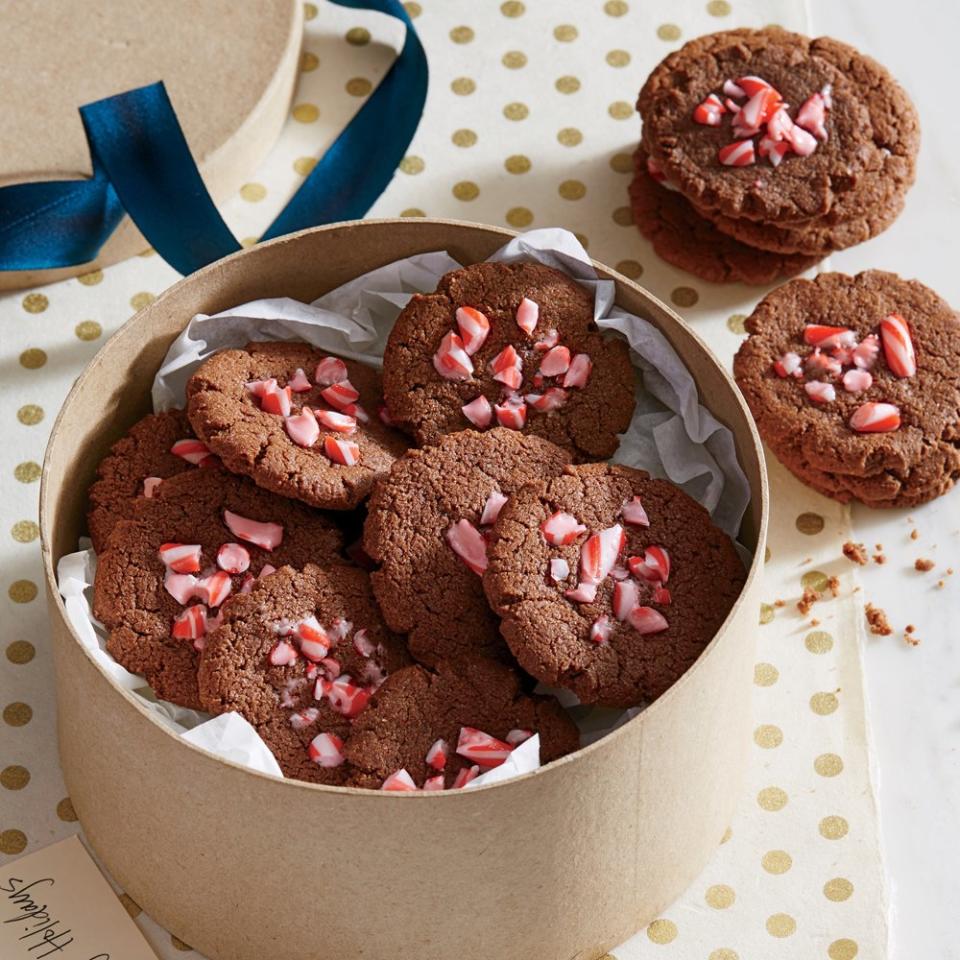 Fudgy Chocolate-Peppermint Cookies