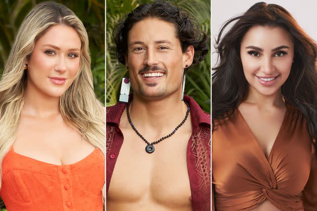 <p>Craig Sjodin/ABC (2); Ricky Middlesworth</p> 'Bachelor in Paradise' stars Rachel Recchia (left), Brayden Bowers and Becca Serrano