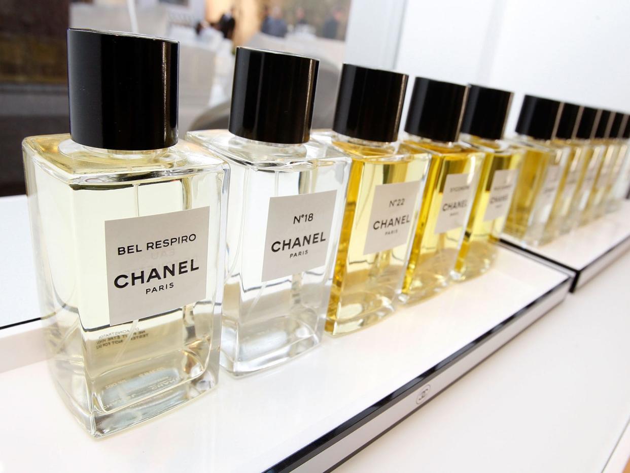 Chanel perfumes at a California boutique.