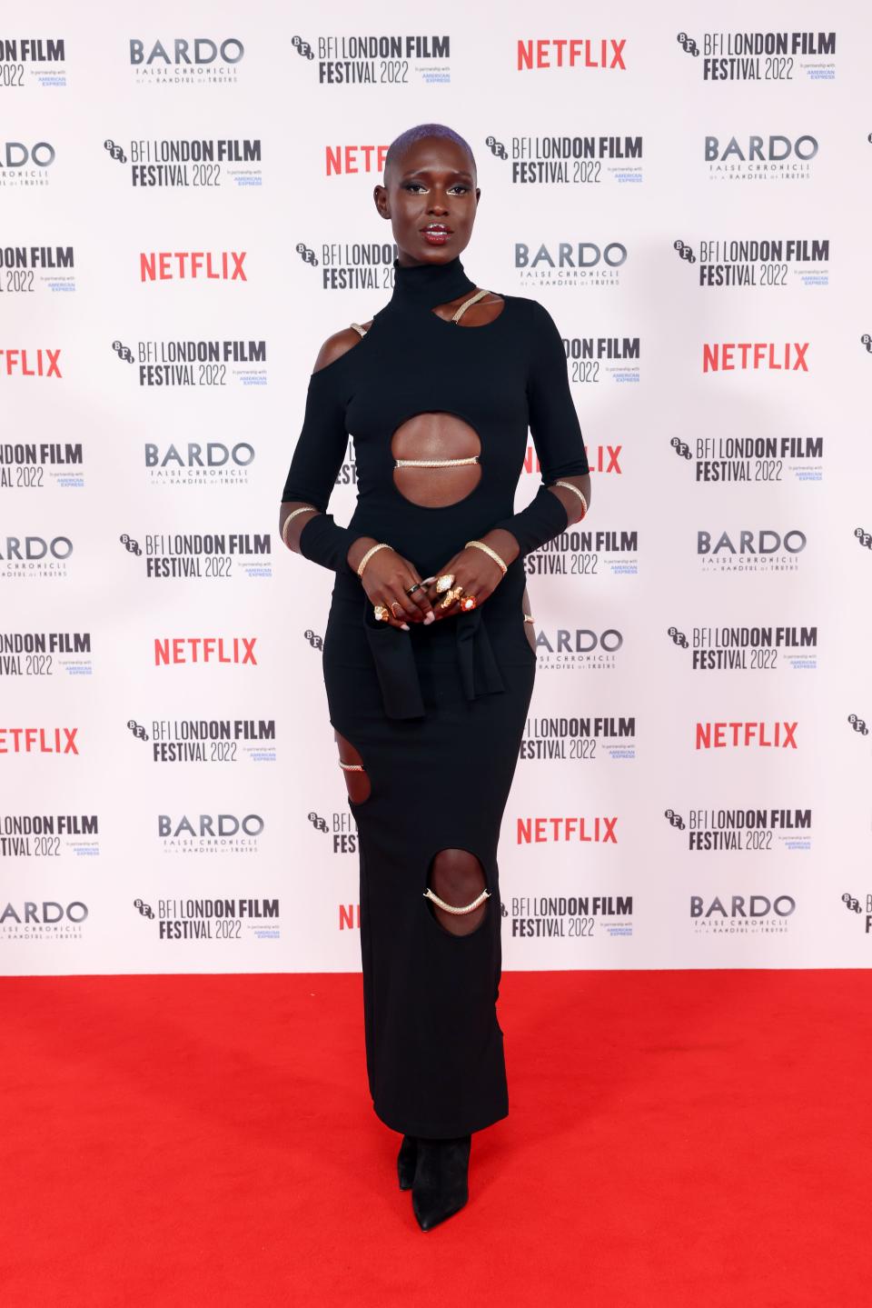 odie Turner-Smith attends the gala screening of "Bardo, False Chronicle of a Handful of Truths" during the 66th BFI London Film Festival on October 8, 2022 in London, England.